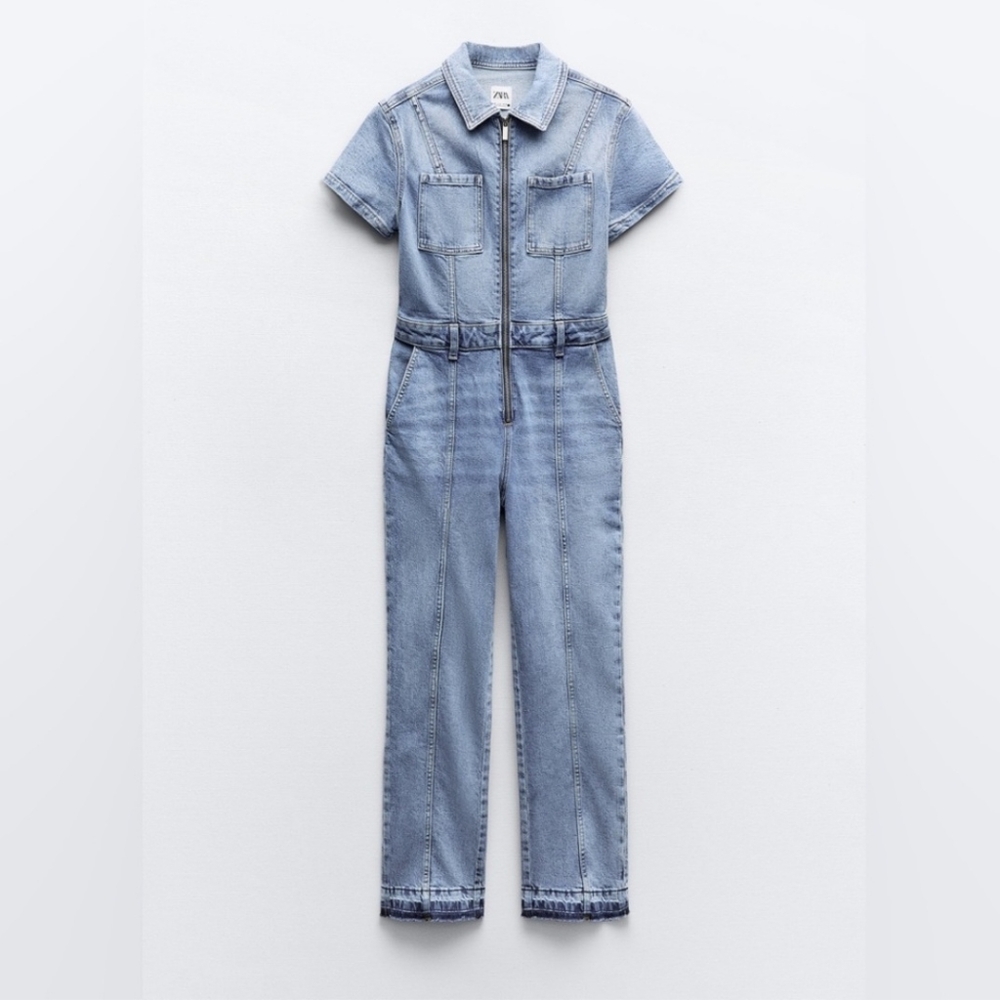 Zara Denim Jumpsuit